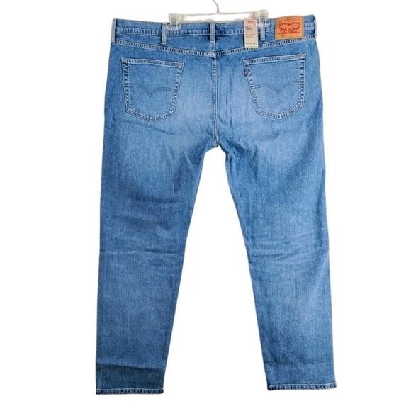 Levi's 502 Flex Taper Blue Jeans Mens 48x34 Big Tall Stretch Relaxed (47x32) NWT - Picture 11 of 12